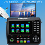 iBRAVEBOX V10 Finder Max+ 4.3 inch Display Digital Satellite Meter Signal Finder, Support DVB-S/S2/S2X AHD, EU Plug, US Plug, UK Plug, AU Plug – TPU