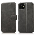 Calf Texture Magnetic Buckle Horizontal Flip Leather Case with Holder & Card Slots & Wallet & Photo Frame, For iPhone 12 / 12 Pro For iPhone 12 12 Pro Black