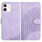 YX0060 Elephant Head Embossed Phone Leather Case with Lanyard – Lanyard, Card Slot, Leather, For iPhone 12 mini, For iPhone 11 Pro Max, For iPhone 11 For iPhone 12 mini Light Purple
