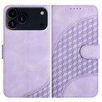 YX0060 Elephant Head Embossed Phone Leather Case with Lanyard – Lanyard, Card Slot, Leather, For iPhone 17e / 16e, For iPhone 17 Pro Max, For iPhone 17 Pro For iPhone 18 Pro 17 Pro Light Purple