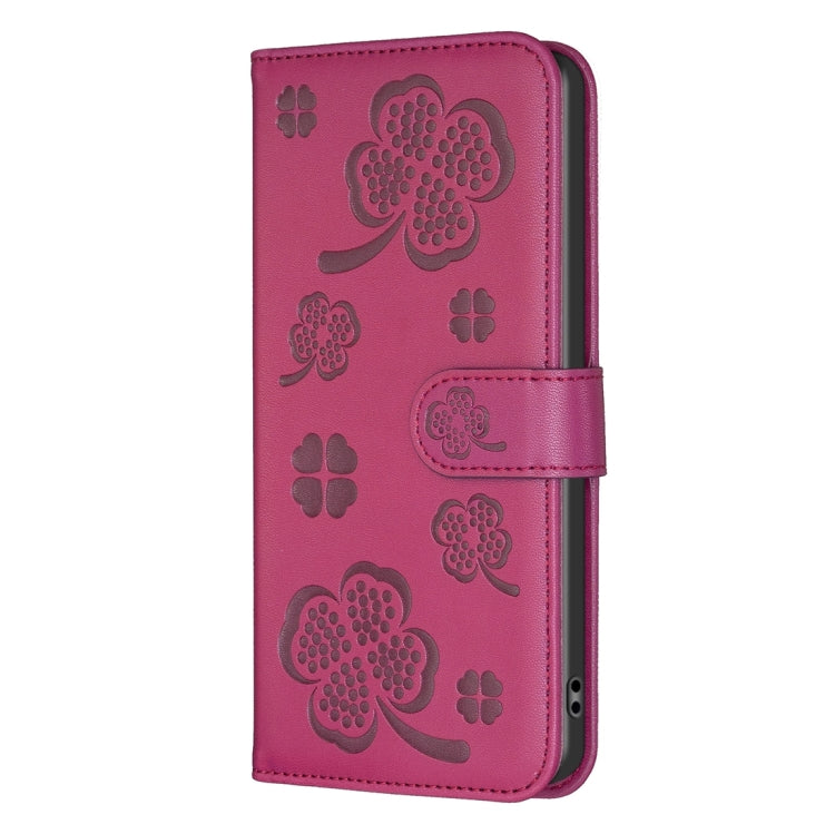 Four-leaf Embossed Leather Phone Case, For iPhone 7 / 8 / SE 2022, For iPhone 13 Pro Max, For iPhone 13 Pro, For iPhone 13