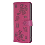 Four-leaf Embossed Leather Phone Case, For iPhone 7 Plus / 8 Plus