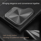 NILLKIN Qin Prop Series Flip Camera Cover Design Leather Phone Case, For Samsung Galaxy S24+ 5G, For Samsung Galaxy S24 5G