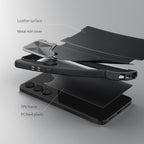 NILLKIN Qin Prop Series Flip Camera Cover Design Leather Phone Case, For Samsung Galaxy S24+ 5G, For Samsung Galaxy S24 5G