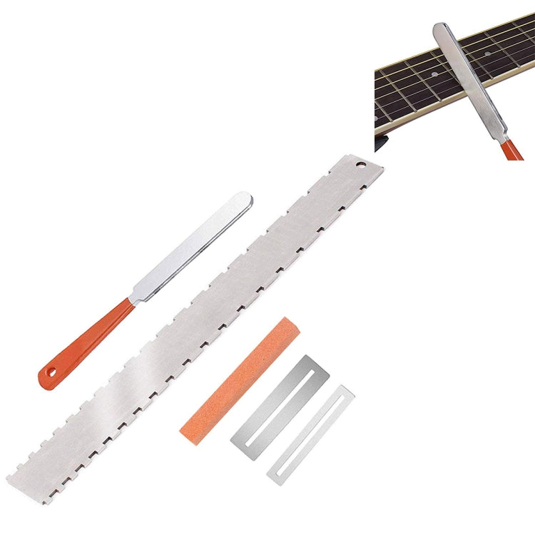 Guitar Neck Measuring Ruler Guitar Sharpening File Guitar Neck Notch Ruler Fret Polishing Pad, Guitar Neck Measuring Ruler Guitar Neck Measuring Ruler