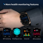 Smart Watch – 2.01" Screen, Heart Rate Monitoring, Bluetooth Call (Black) #2