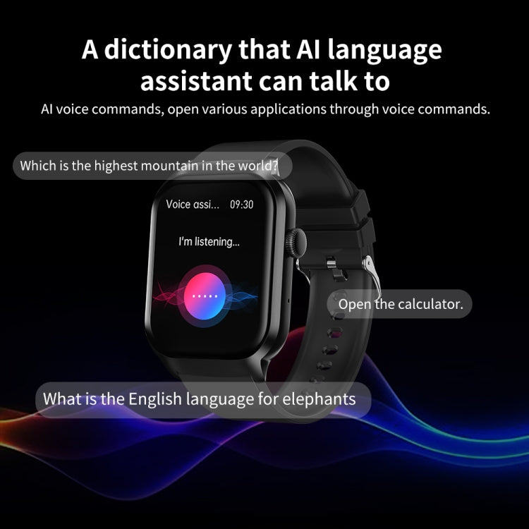 Smart Watch – 2.01" Screen, Heart Rate Monitoring, Bluetooth Call (Black) #2