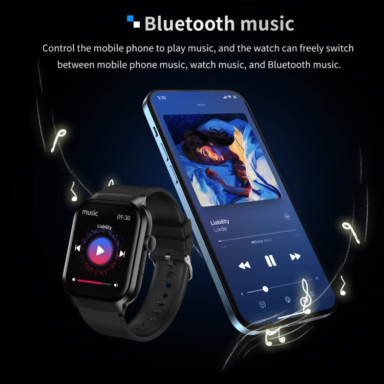 Smart Watch – 2.01" Screen, Heart Rate Monitoring, Bluetooth Call (Black) #2