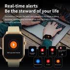 Smart Watch – 2.01" Screen, Heart Rate Monitoring, Bluetooth Call (Black) #2