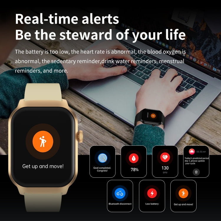 Smart Watch – 2.01" Screen, Heart Rate Monitoring, Bluetooth Call (Black) #2