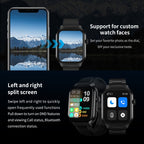 Smart Watch – 2.01" Screen, Heart Rate Monitoring, Bluetooth Call (Black) #2