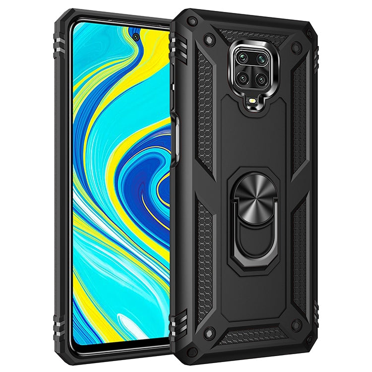 Shockproof TPU + PC Protective Case with 360 Degree Rotating Holder – Shockproof, TPU, For Xiaomi Redmi Note 9 Pro For Xiaomi Redmi Note 9 Pro Black