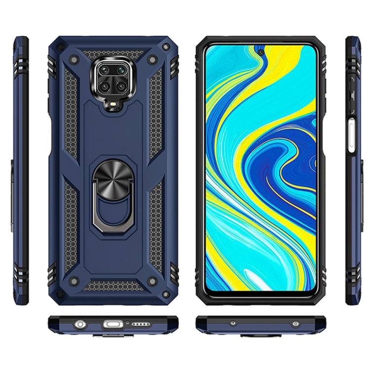 Shockproof TPU + PC Protective Case with 360 Degree Rotating Holder – Shockproof, TPU, For Xiaomi Redmi Note 9 Pro