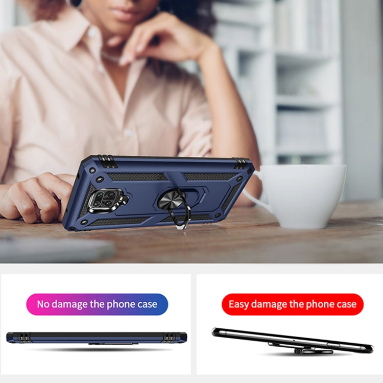 Shockproof TPU + PC Protective Case with 360 Degree Rotating Holder – Shockproof, TPU, For Xiaomi Redmi Note 9 Pro