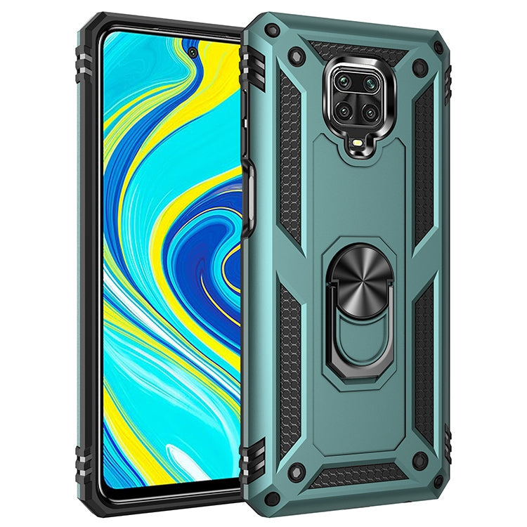 Shockproof TPU + PC Protective Case with 360 Degree Rotating Holder – Shockproof, TPU, For Xiaomi Redmi Note 9 Pro For Xiaomi Redmi Note 9 Pro Green