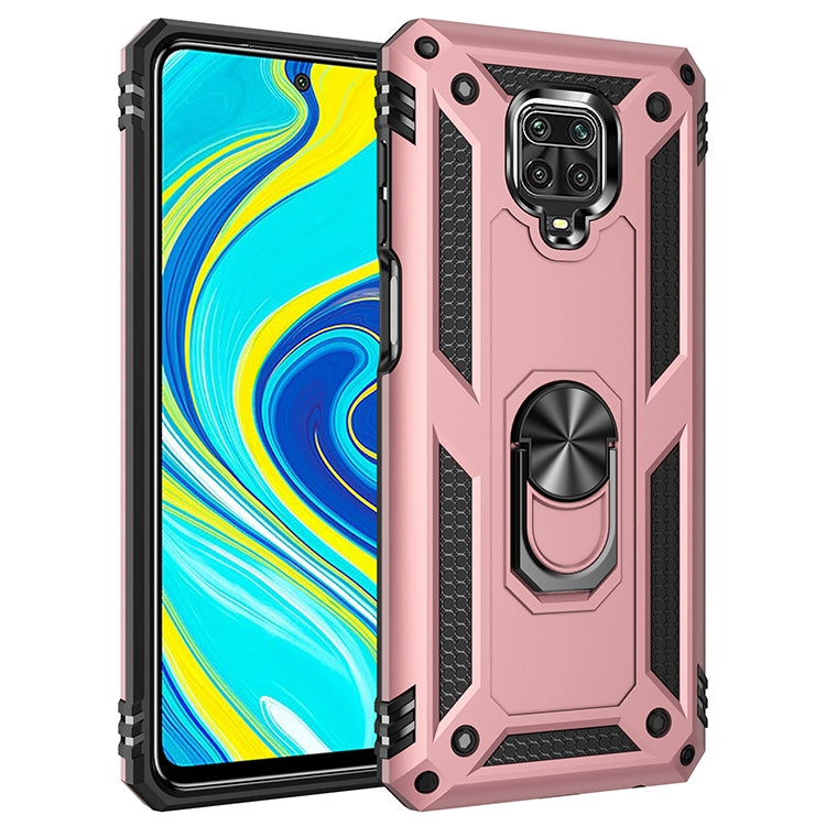 Shockproof TPU + PC Protective Case with 360 Degree Rotating Holder – Shockproof, TPU, For Xiaomi Redmi Note 9 Pro For Xiaomi Redmi Note 9 Pro Rose Gold