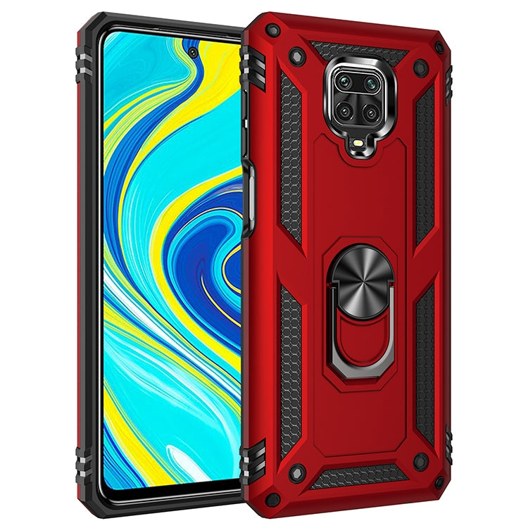 Shockproof TPU + PC Protective Case with 360 Degree Rotating Holder – Shockproof, TPU, For Xiaomi Redmi Note 9 Pro For Xiaomi Redmi Note 9 Pro Red