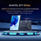 OUKITEL RT7 TITAN 4G Network IP68/IP69K Rugged Tablet, 10.1 inch Android 13 MediaTek MT8788 Octa Core Support Dual SIM, EU Plug, RT7 4G 8GB+256GB – Magnetic, Bluetooth