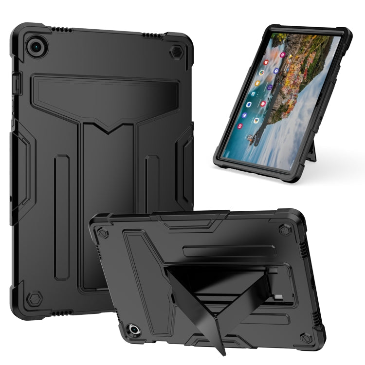 T Holder Robot Silicone Hybrid PC Tablet Case – Durable Build, Easy to Use, For Samsung Galaxy Tab S9 FE+ / S9+, For Samsung Galaxy Tab S9 FE / S9, For Samsung Galaxy Tab A9+, For Samsung Galaxy Tab A9 For Samsung Galaxy Tab A9+ Black