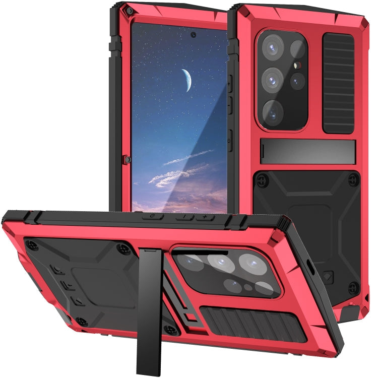Life Waterproof Dustproof Shockproof Phone Case – Shockproof, Waterproof, Kickstand, For Samsung Galaxy S25 Ultra 5G, For Samsung Galaxy S24 Ultra 5G, For Samsung Galaxy S24+ 5G, For Samsung Galaxy S24 5G For Samsung Galaxy S24 Ultra 5G Red