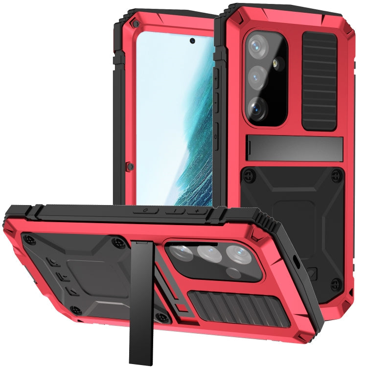 Life Waterproof Dustproof Shockproof Phone Case – Shockproof, Waterproof, Kickstand, For Samsung Galaxy S25 Ultra 5G, For Samsung Galaxy S24 Ultra 5G, For Samsung Galaxy S24+ 5G, For Samsung Galaxy S24 5G For Samsung Galaxy S24+ 5G Red
