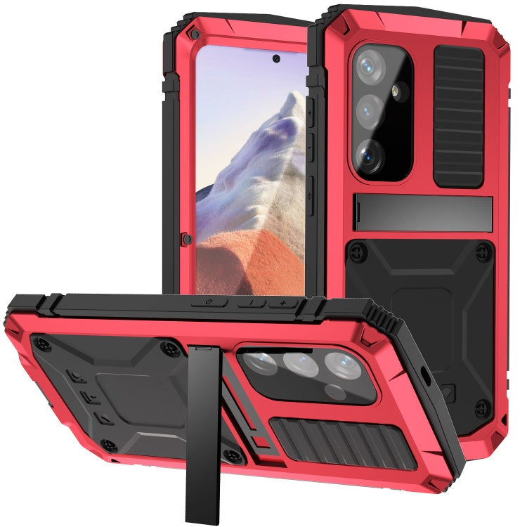 Life Waterproof Dustproof Shockproof Phone Case – Shockproof, Waterproof, Kickstand, For Samsung Galaxy S25 Ultra 5G, For Samsung Galaxy S24 Ultra 5G, For Samsung Galaxy S24+ 5G, For Samsung Galaxy S24 5G For Samsung Galaxy S24 5G Red