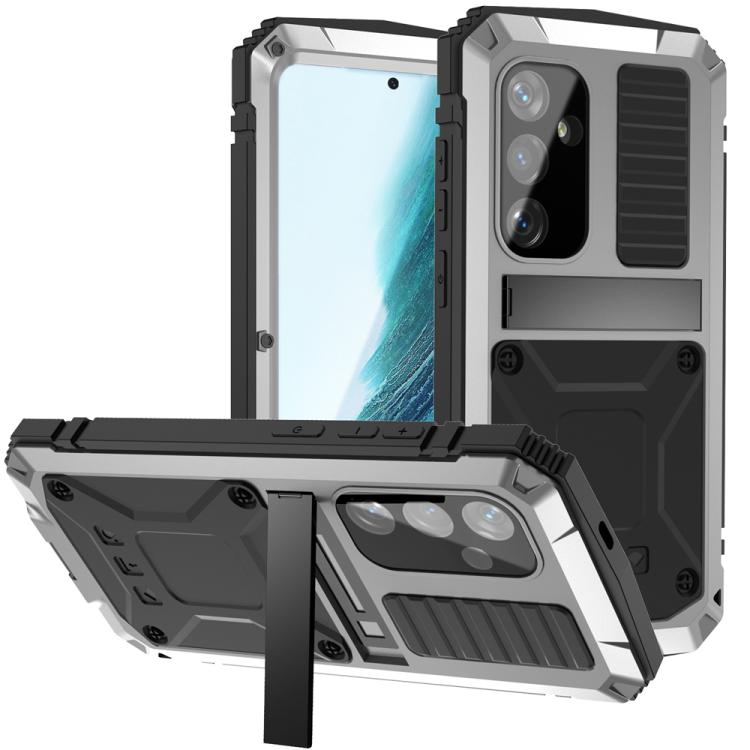 Life Waterproof Dustproof Shockproof Phone Case – Shockproof, Waterproof, Kickstand, For Samsung Galaxy S26+ 5G, For Samsung Galaxy S26 Ultra 5G, For Samsung Galaxy S26 5G, For Samsung Galaxy S25 Edge 5G, For Samsung Galaxy S25 5G For Samsung Galaxy S25+ 5G Silver