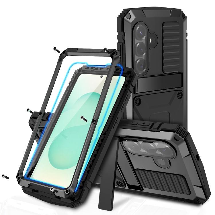 R-JUST Life Waterproof Dustproof Shockproof Phone Case, For Samsung Galaxy S26+ 5G, For Samsung Galaxy S26 Ultra 5G, For Samsung Galaxy S26 5G, For Samsung Galaxy S25 Edge 5G, For Samsung Galaxy S25 5G, For Samsung Galaxy S25+ 5G For Samsung Galaxy S26+ 5G Black