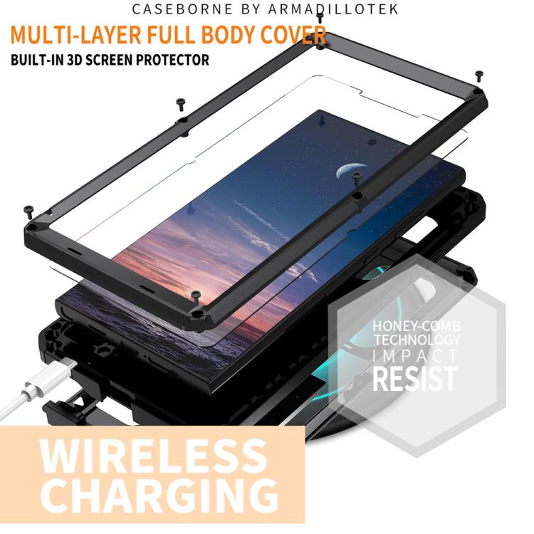 R-JUST Sliding Camera Life Waterproof Holder Phone Case, For Samsung Galaxy S25 Ultra 5G, For Samsung Galaxy S24 Ultra 5G, For Samsung Galaxy S24+ 5G, For Samsung Galaxy S24 5G