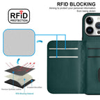 Rhombic Texture Card Bag RFID Phone Case with Long Lanyard, For iPhone 16 Pro Max, For iPhone 16 Pro, For iPhone 16 Plus, For iPhone 16