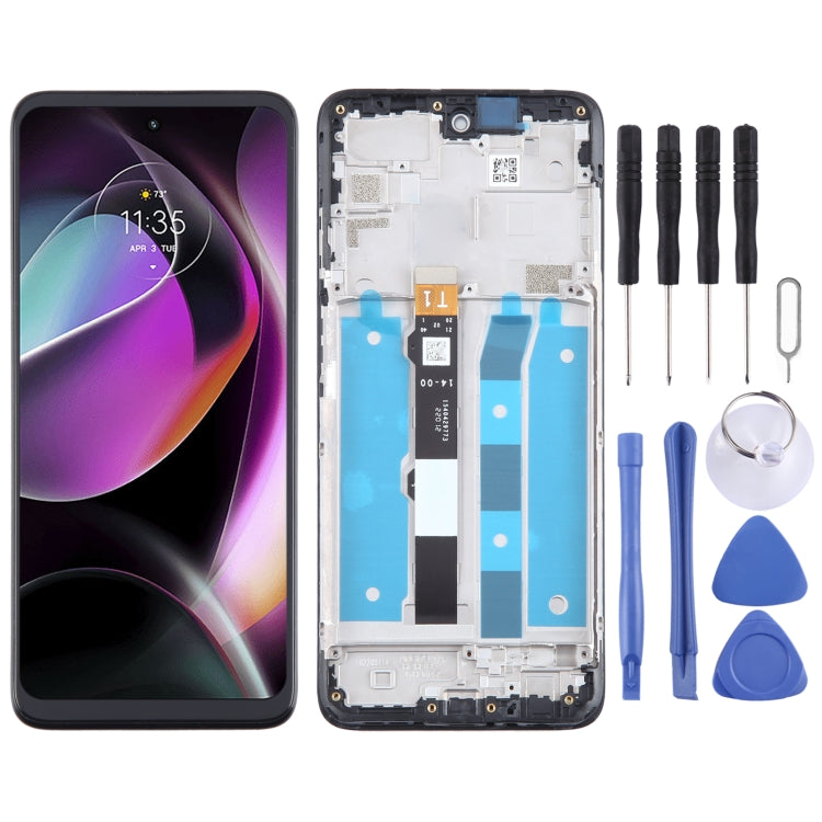 OEM LCD Screen Digitizer Full Assembly with Frame, For Motorola Moto E32, For Motorola Moto G 2022