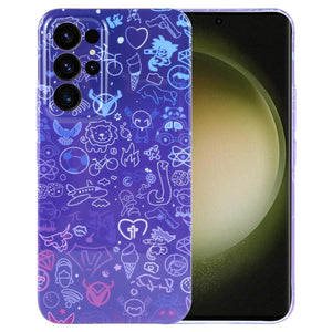 Blue Purple Graffiti