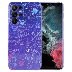 Blue Purple Graffiti