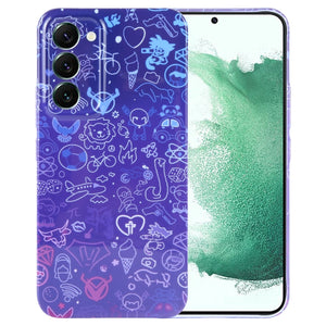 Blue Purple Graffiti