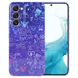 Blue Purple Graffiti