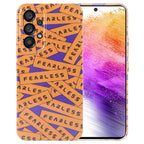 Painted Pattern Precise Hole PC Phone Case, For Samsung Galaxy A73 5G For Samsung Galaxy A73 5G Orange Label