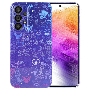 Blue Purple Graffiti