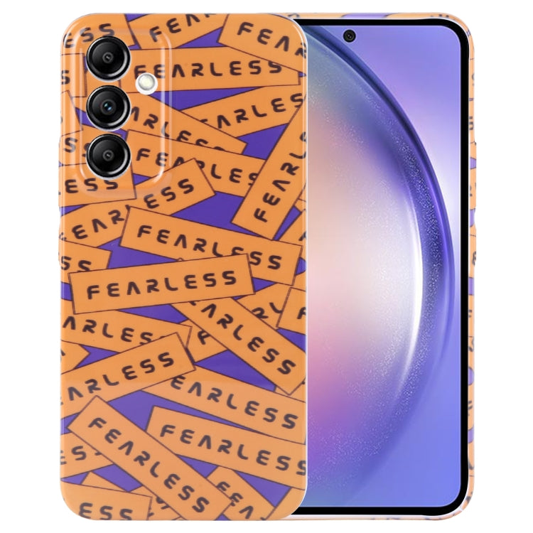 Painted Pattern Precise Hole PC Phone Case, For Samsung Galaxy A54 5G For Samsung Galaxy A54 5G Orange Label