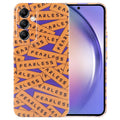 Painted Pattern Precise Hole PC Phone Case, For Samsung Galaxy A54 5G For Samsung Galaxy A54 5G Orange Label