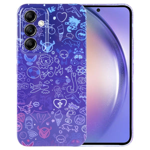 Blue Purple Graffiti