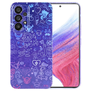 Blue Purple Graffiti