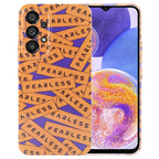 Painted Pattern Precise Hole PC Phone Case, For Samsung Galaxy A23 For Samsung Galaxy A23 Orange Label