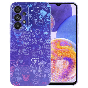 Blue Purple Graffiti