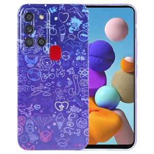Blue Purple Graffiti