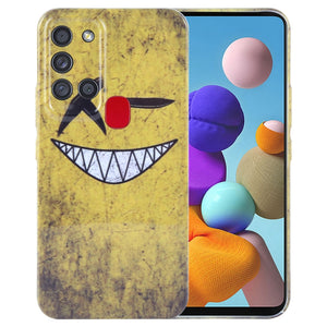 Yellow Background Smiling