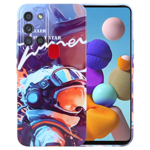 Orange Paint Astronaut