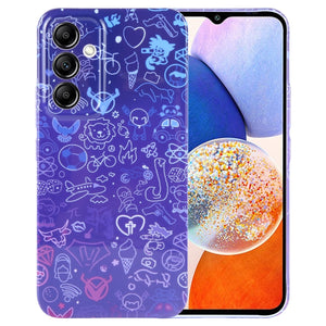 Blue Purple Graffiti