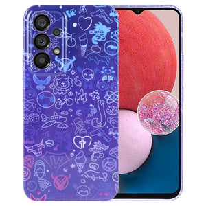 Blue Purple Graffiti