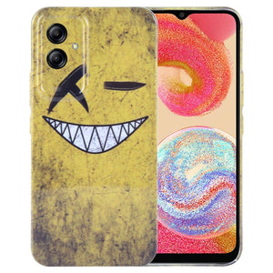 Yellow Background Smiling