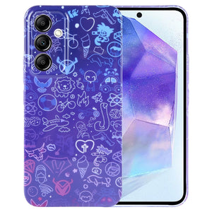 Blue Purple Graffiti